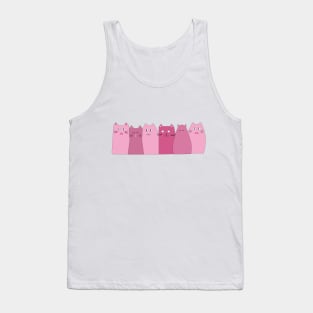 Pink funny cats Tank Top